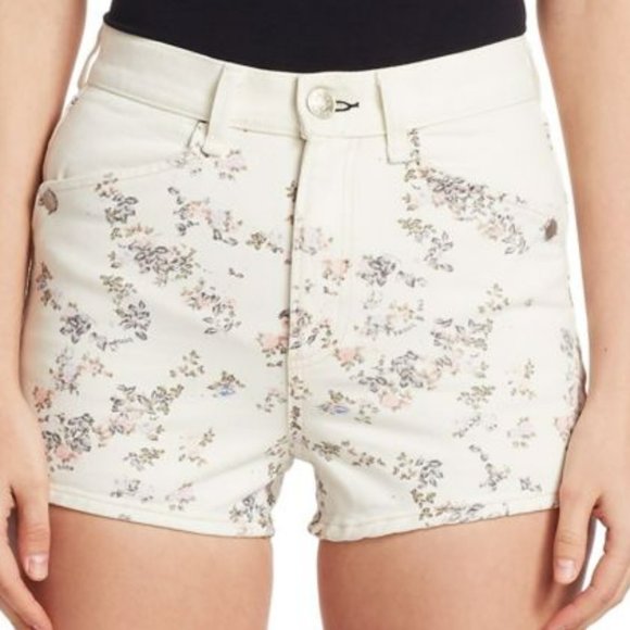 Rag & Bone Floral Print Shorts. New With Tickets. Size 30(8-10)